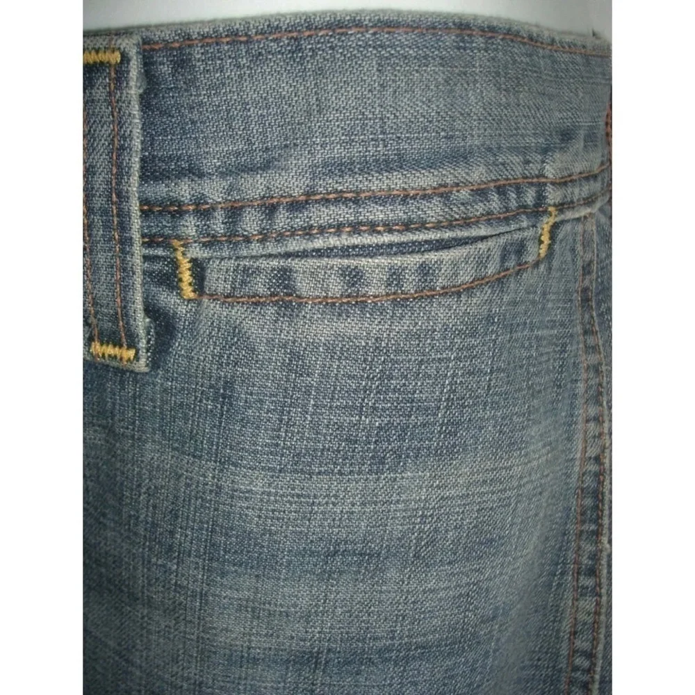7 For All Mankind Skirt Vintage Denim Jean 90s y2k Pencil Laguna Beach Preppy 32 - Picture 5 of 9